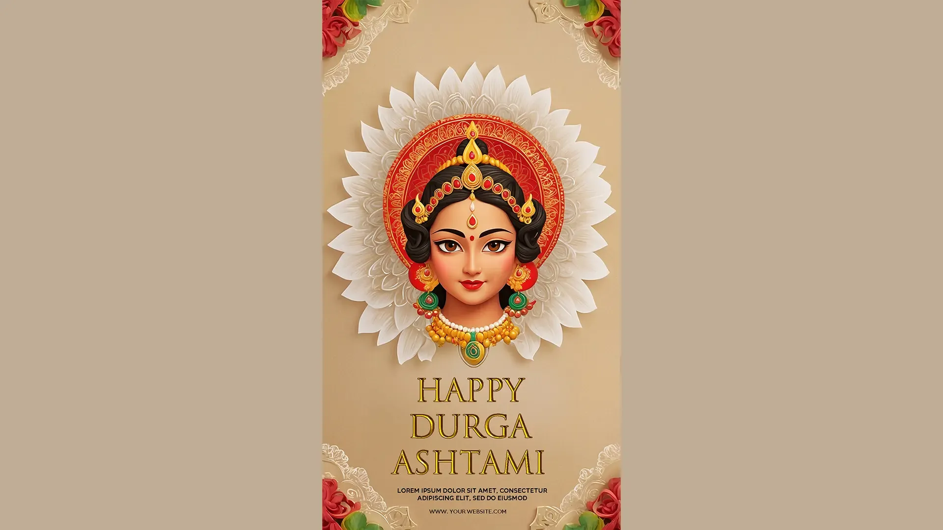 Exquisite Instagram Story PSD for Durga Ashtami